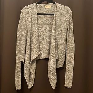 Hollister gray, knitted, flowy cardigan.